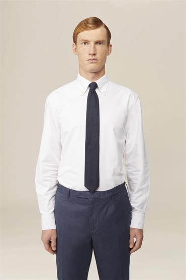 BUTTON DOWN COLLAR WHITE/PINK