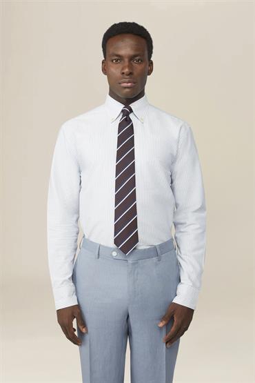 BUTTON DOWN COLLAR WHITE/SKY