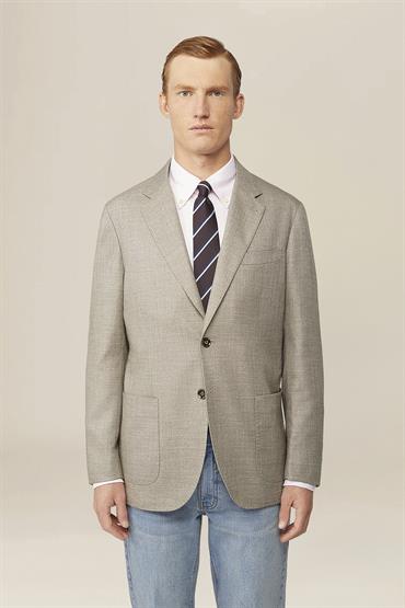 SINGLE BREASTED BLAZER SAND
