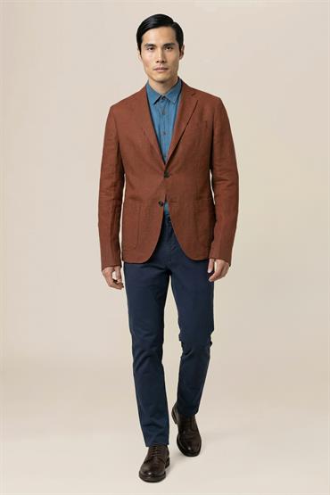 SINGLE BREASTED JACKET RUST