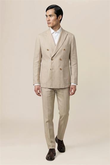 DOUBLE BREASTED JACKET BEIGE