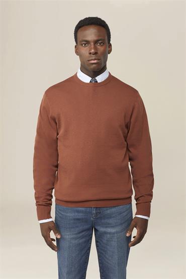 BASIC KNIT ROUNDNECK RUST