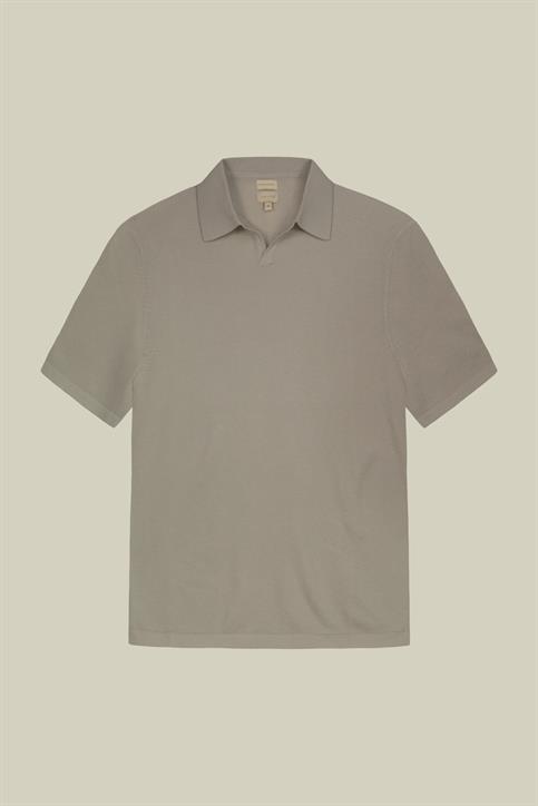 KNITTED POLO S/S DERBY COLLAR