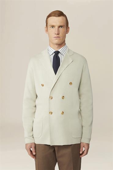 D/BREASTED CARDIGAN ICE