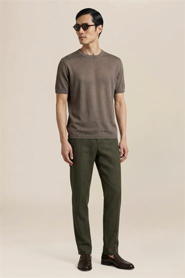 KNITTED T-SHIRT MILITARY
