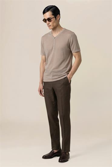 KNITTED SERAFINO T-SHIRT BEIGE
