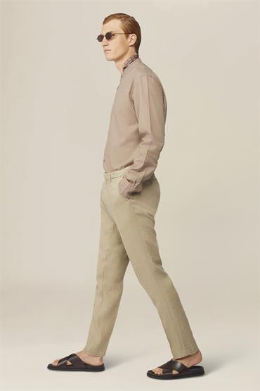TROUSERS WITH SMALL PLEATS BEIGE