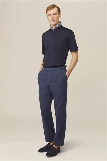TROUSERS DOUBLE PLEATS AND SIDE BUKLES