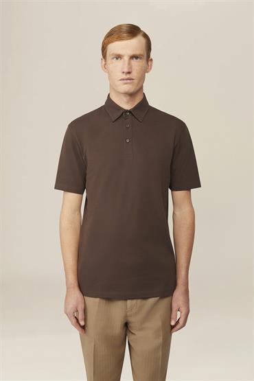 SHORT SLEEVES POLO BROWN