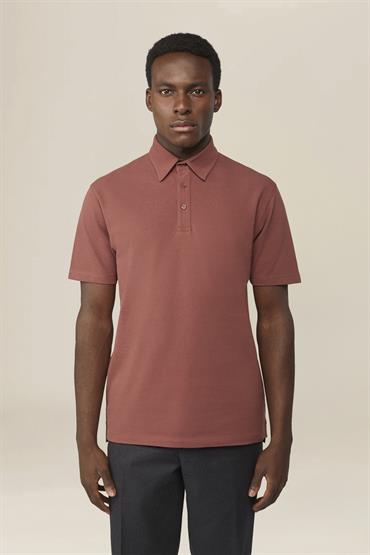 SHORT SLEEVES POLO RUST