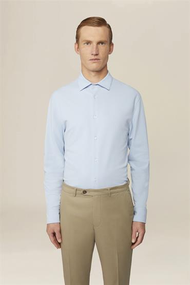 LONG SLEEVES POLO SHIRT LT SKY