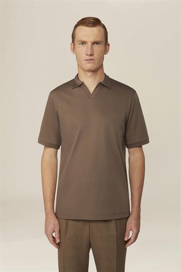 DERBY COLLAR POLO TAUPE