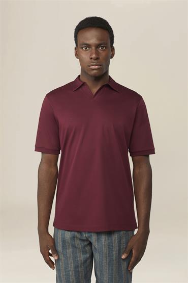 DERBY COLLAR POLO WINE