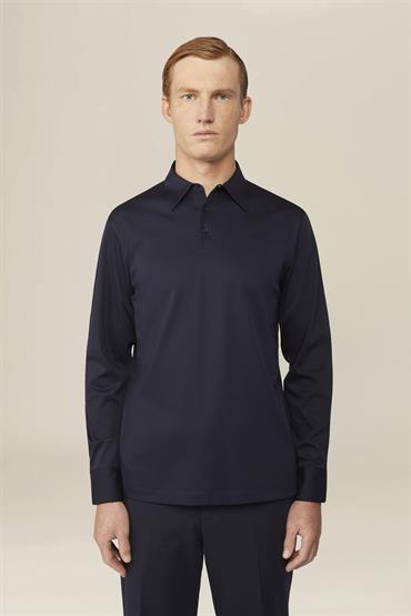 LONG SLEEVES POLO DK BLUE
