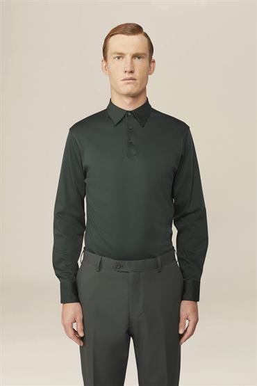LONG SLEEVES POLO FOREST GREEN