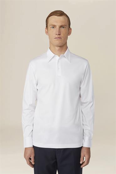 LONG SLEEVES POLO WHITE