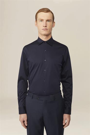 LONG SLEEVES POLO-SHIRT DK BLUE