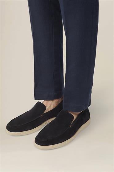 LOAFER COW SUEDE DK BLUE