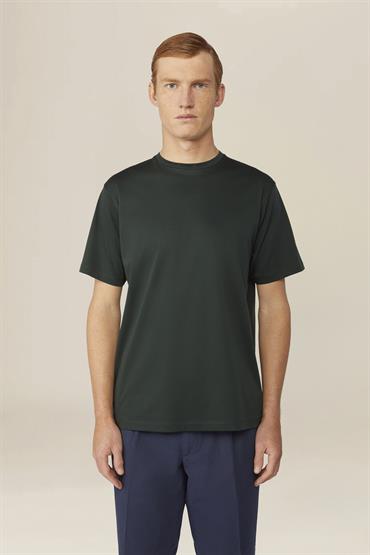 SHORT SLEEVES T-SHIRT/H_NECK FOREST GREEN