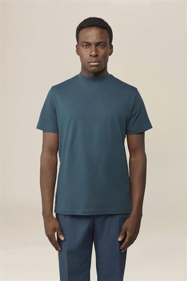 HIGH NECK T-SHIRT PETROL