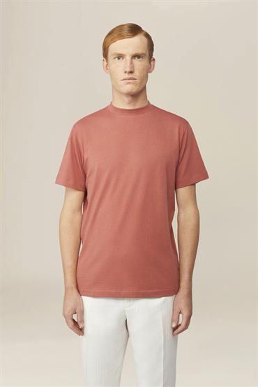 HIGH NECK T-SHIRT RUST
