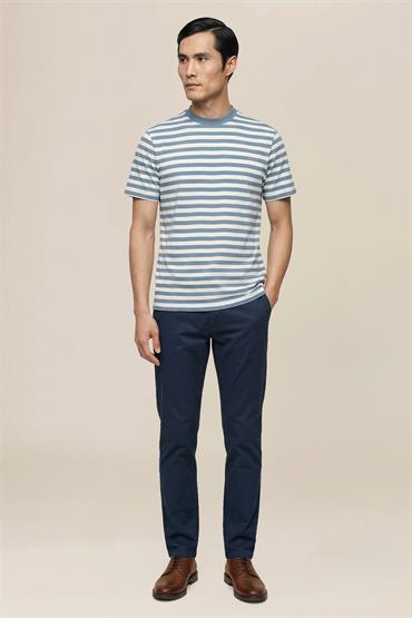 SHORT SLEEVES T-SHIRT/H_NECK CERULEAN