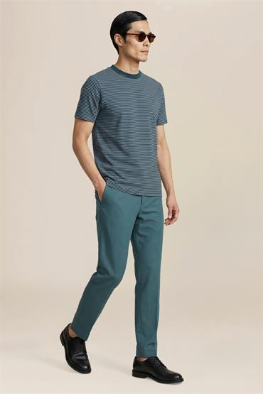 SHORT SLEEVES T-SHIRT/H_NECK PETROL